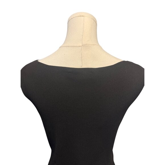 2/$30 Zara Small Knit Black Sleeveless Tunic Waist Tie - Picture 6 of 13